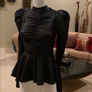 Faux Leather Pellum shirt
